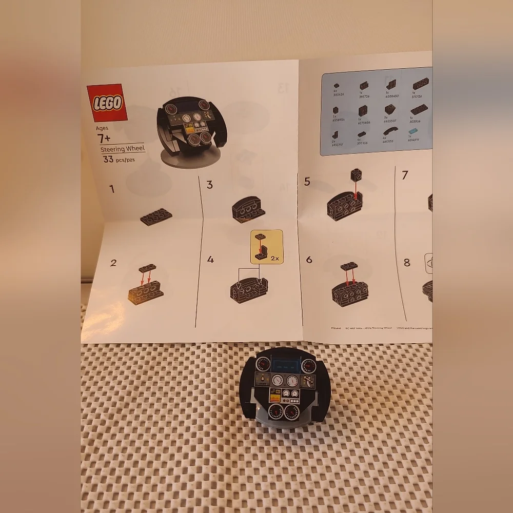 Lego Steering Wheel Building Toy Set